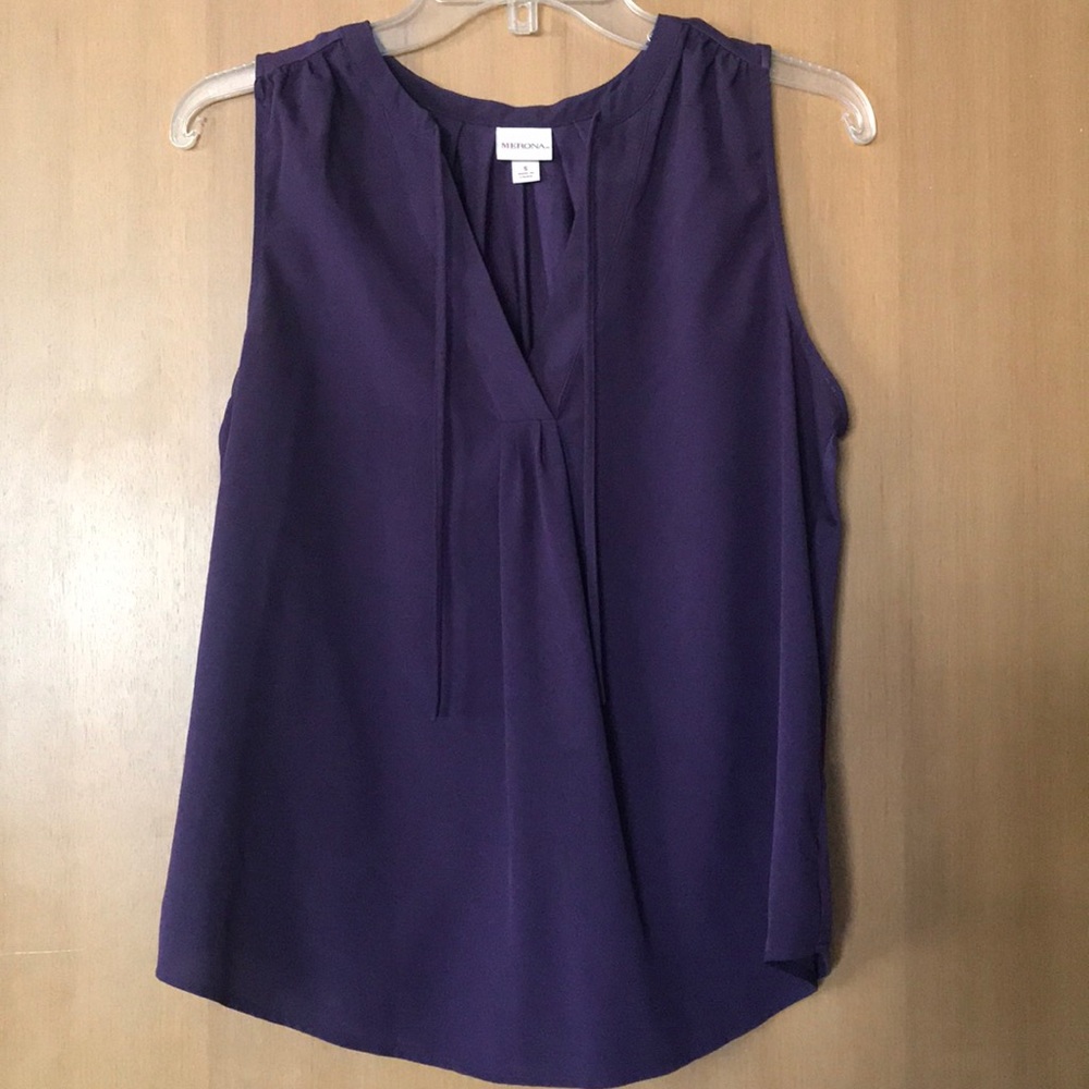 Deep purple flows tank